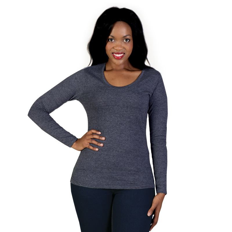 Ladies 150g Fashion Fit T-Shirt - long sleeve