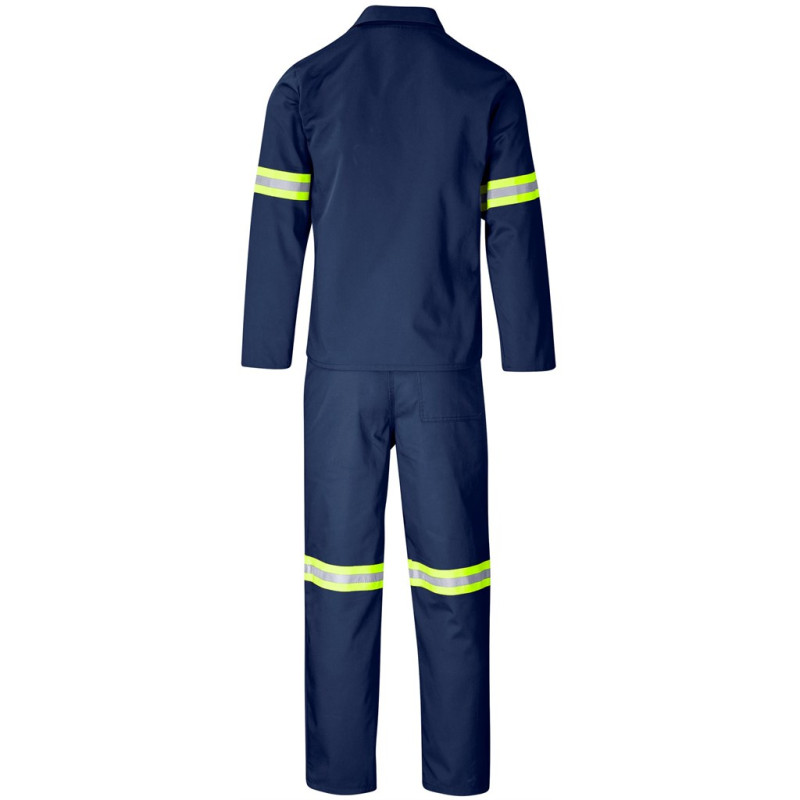 Trade Polycotton Conti Suit - Reflective Arms & Legs - Yellow Tape