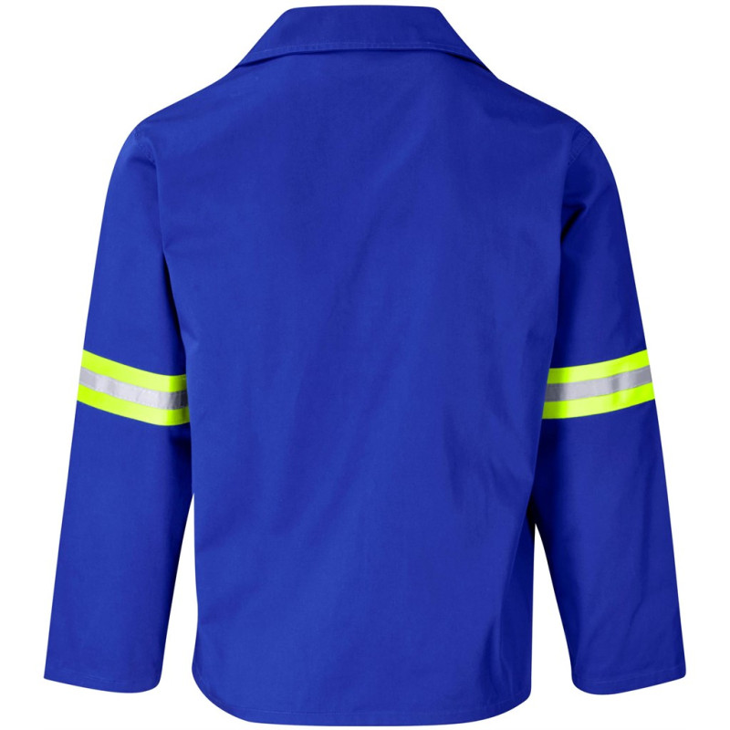 Site Premium Polycotton Jacket - Reflective Arms - Yellow Tape