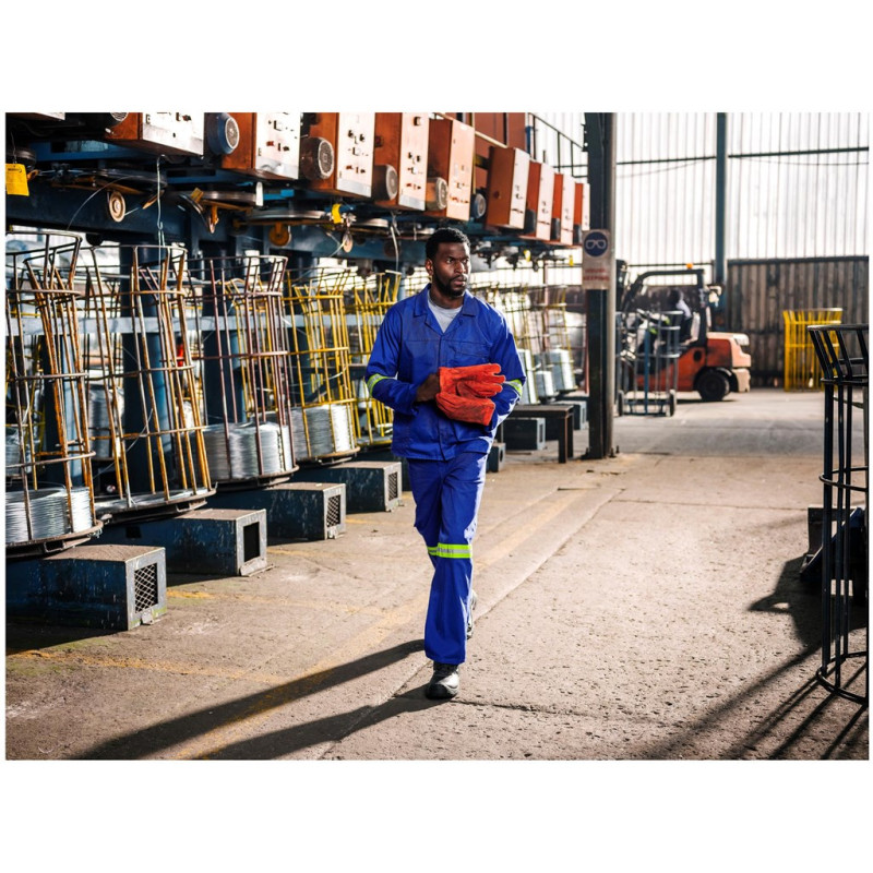 Artisan Premium 100% Cotton Jacket - Reflective Arms - Yellow Tape