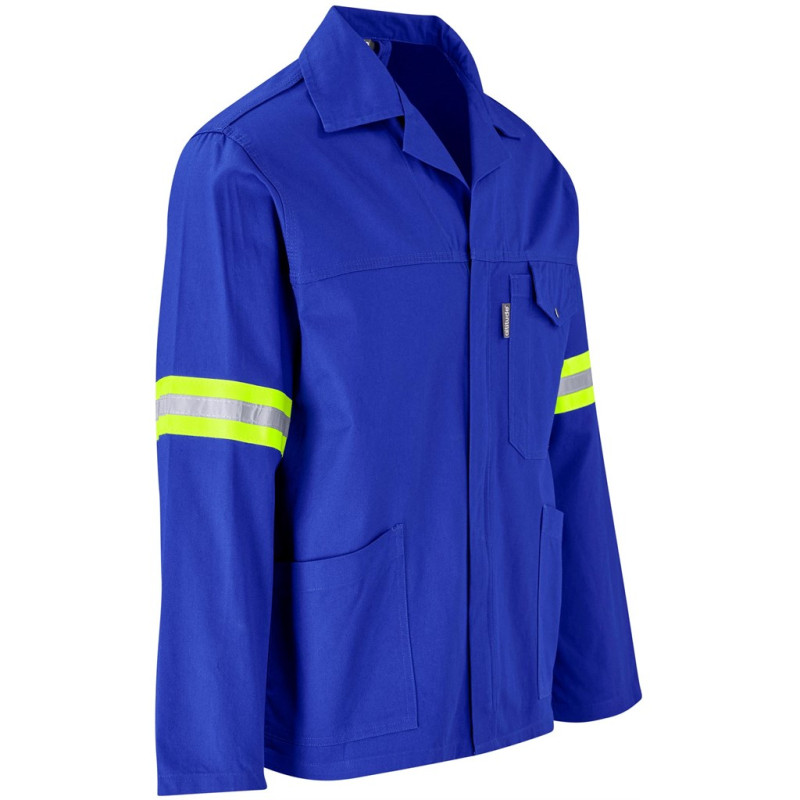 Artisan Premium 100% Cotton Jacket - Reflective Arms - Yellow Tape