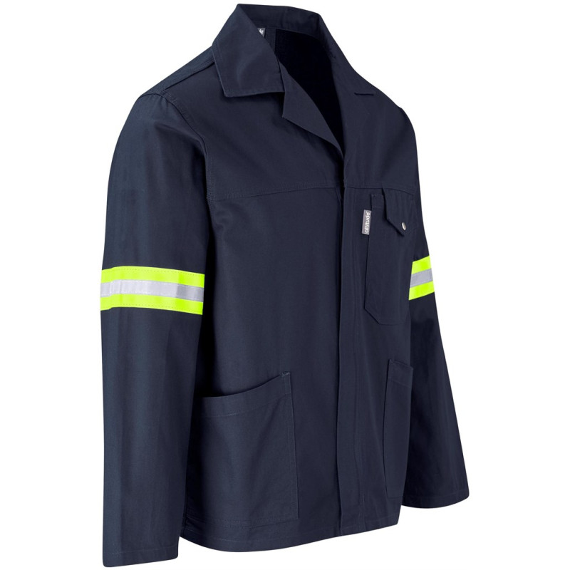 Artisan Premium 100% Cotton Jacket - Reflective Arms - Yellow Tape