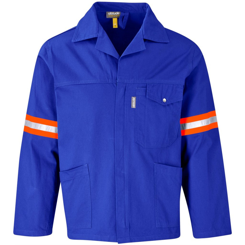 Artisan Premium 100% Cotton Jacket - Reflective Arms - Orange Tape