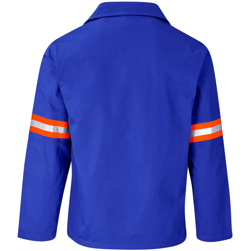 Artisan Premium 100% Cotton Jacket - Reflective Arms - Orange Tape