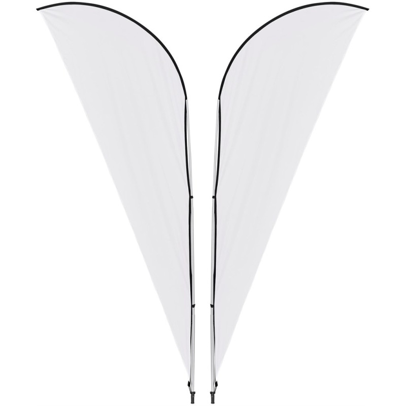 Legend 2M Sublimated Sharkfin Double-Sided Flying Banner - 1 complete unit