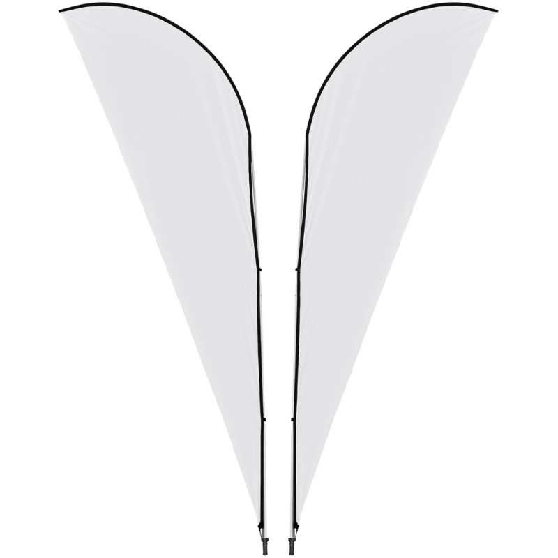 Legend 4M Sublimated Sharkfin Double-Sided Flying Banner - 1 complete unit