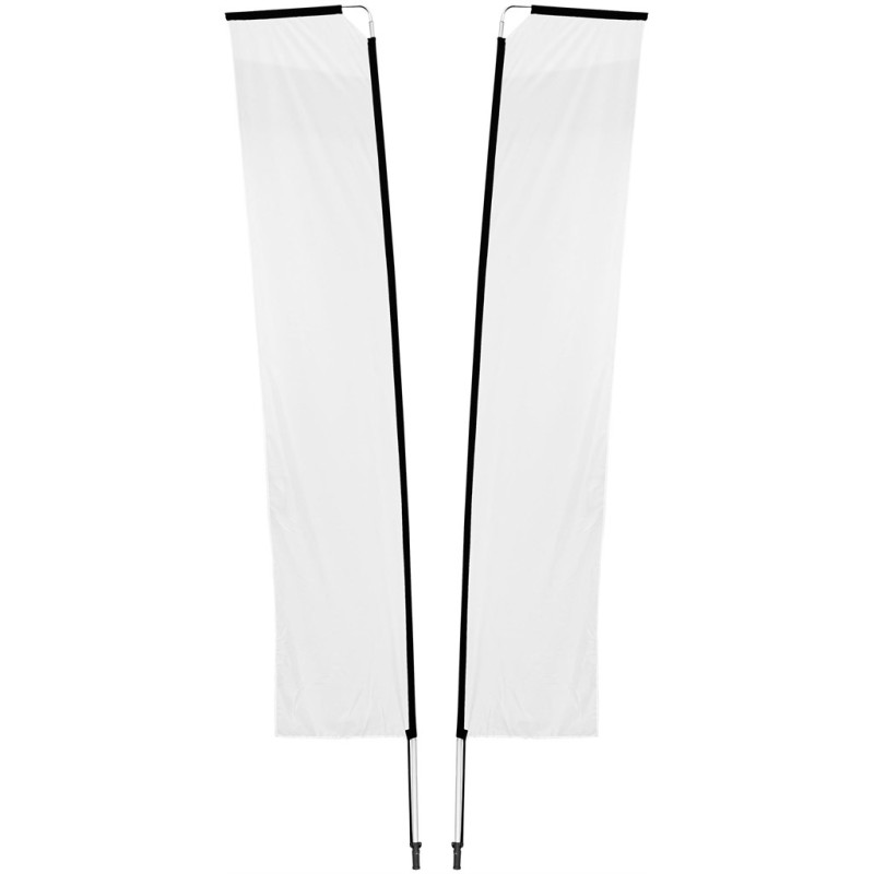 Legend 4M Sublimated Telescopic Double-Sided Flying Banner - 1 complete unit
