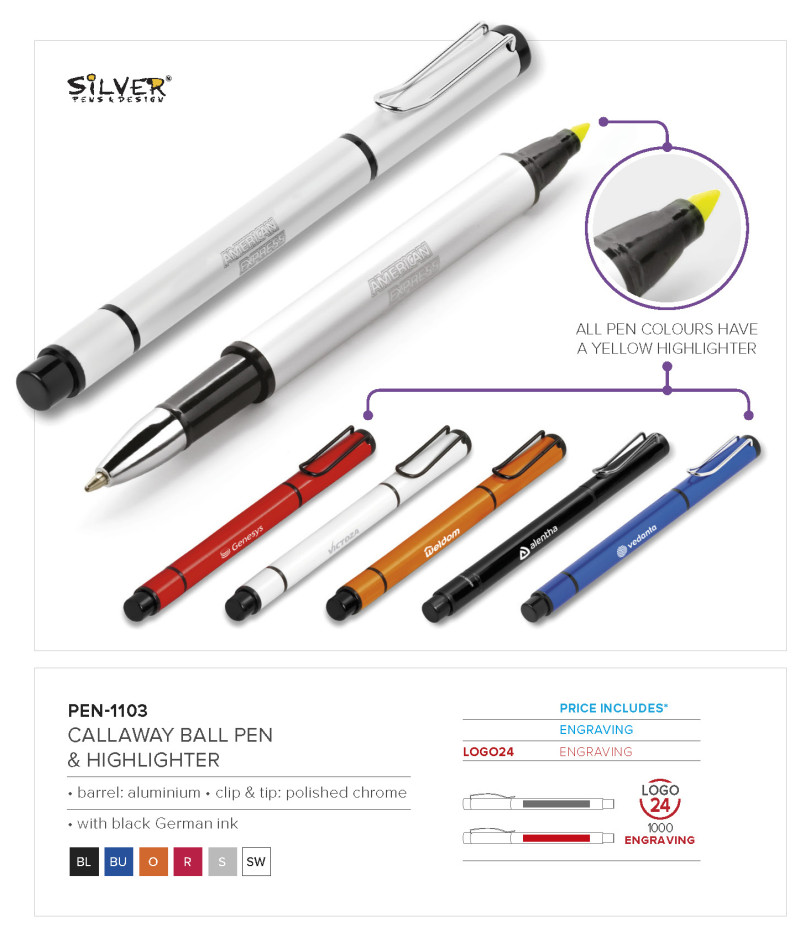 Altitude Callaway Highlighter Ball Pen