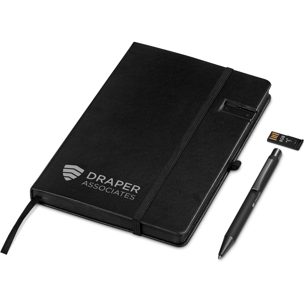 Altitude Billenium Flash Drive Notebook & Pen Set - 8GB