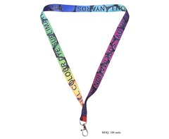 Sample-Lanyard Double Side Sub with LobsterRing