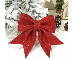 Red Christmas Glitter Bow