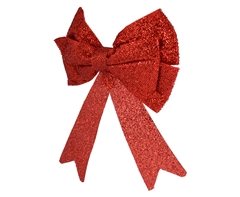 Red Christmas Glitter Bow