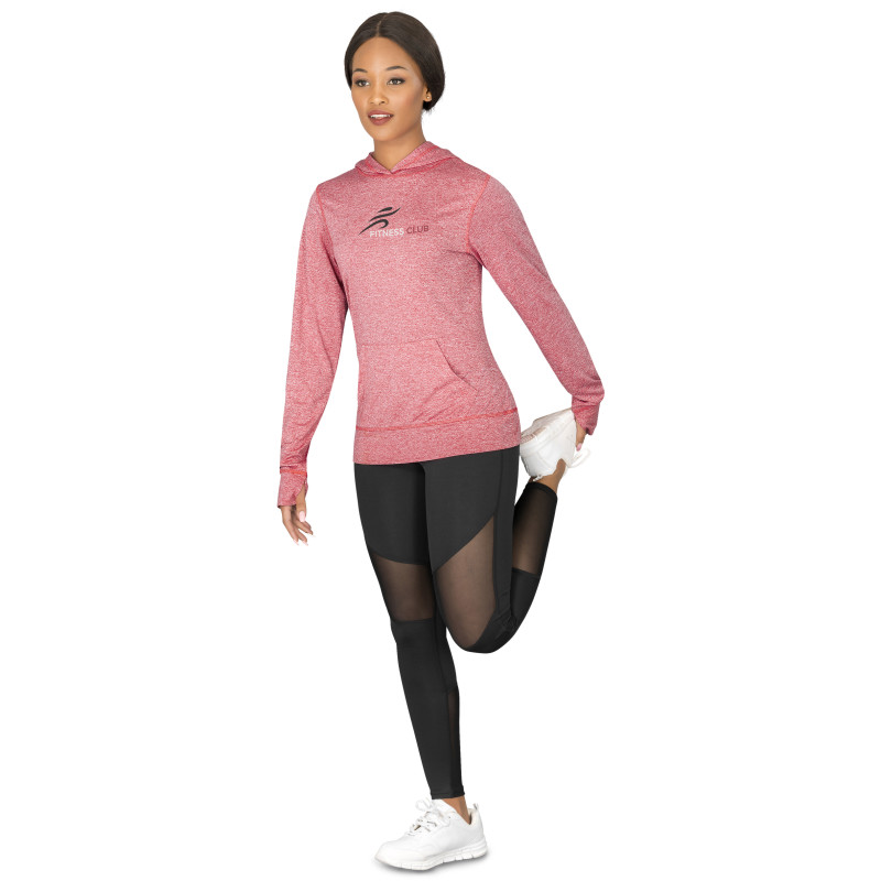 Ladies Fitness Lightweight Hooded Sweater