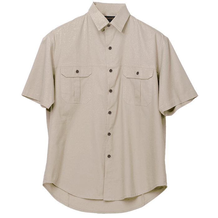 Plain Bush Shirt Mens