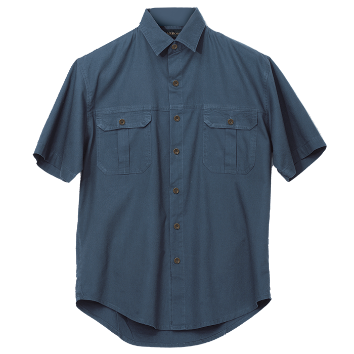 Plain Bush Shirt Mens