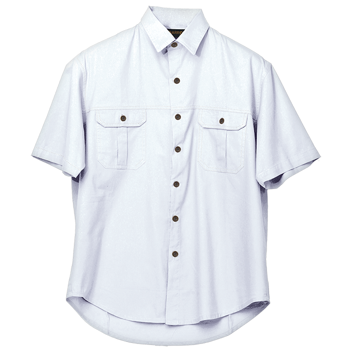Plain Bush Shirt Mens