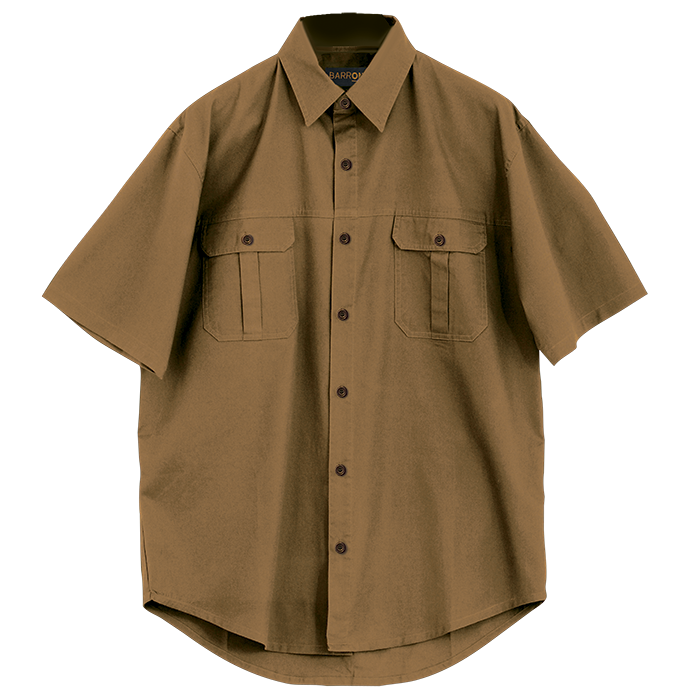 Plain Bush Shirt Mens