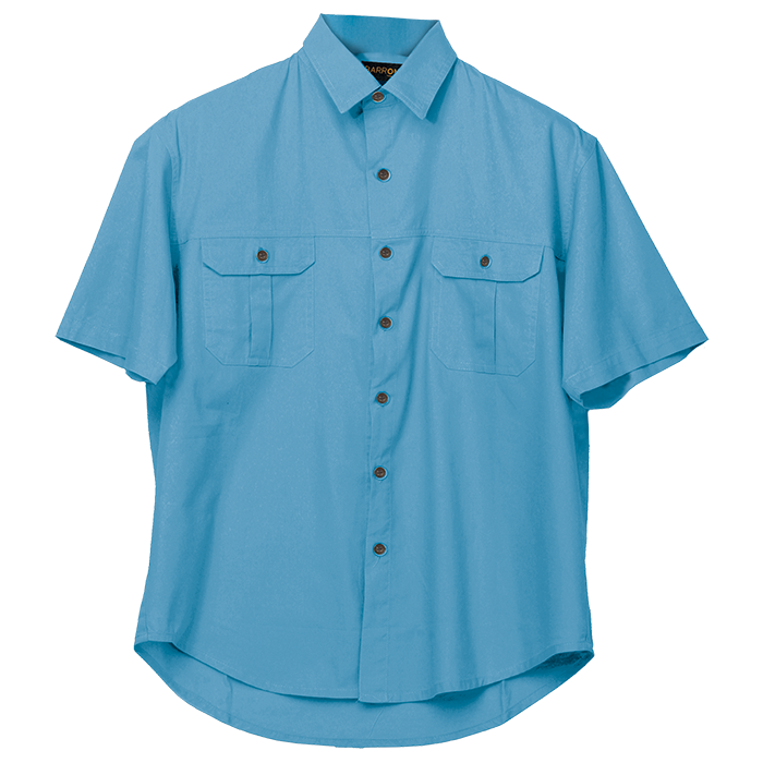 Plain Bush Shirt Mens