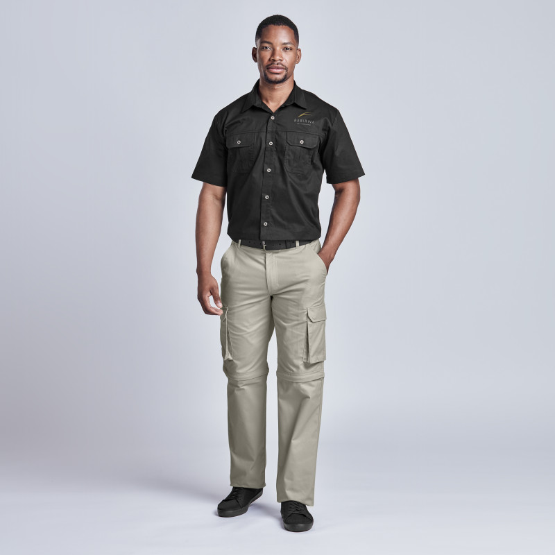 Mens Cargo Zip Off Pants