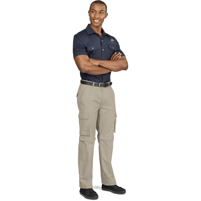 Mens Cargo Zip Off Pants