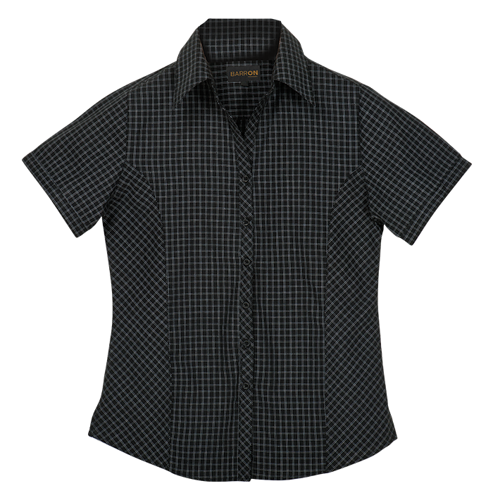 Pioneer Check Blouse Short Sleeve Ladies