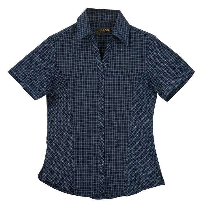 Pioneer Check Blouse Short Sleeve Ladies