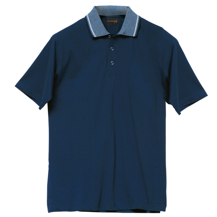 Jacquard Collar Golfer Mens