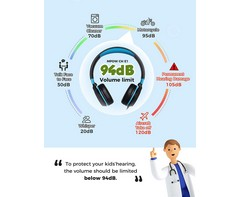 Mpow Che 1 Kids Wired Headset (Pink)