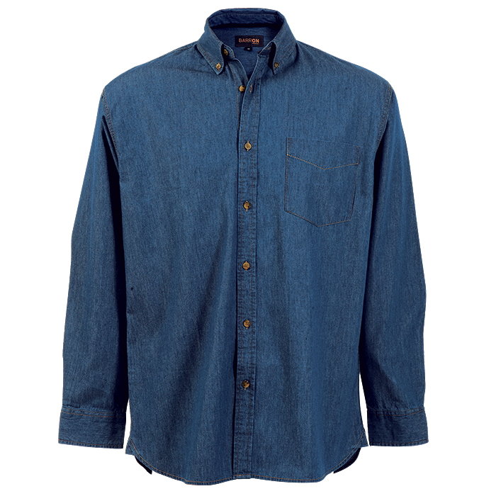 Denver Denim Shirt Long Sleeve Mens
