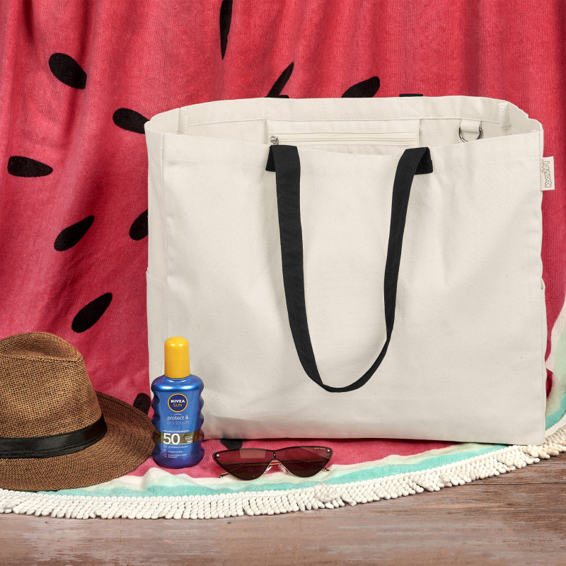 Kooshty Barbados Large Cotton Beach Bag