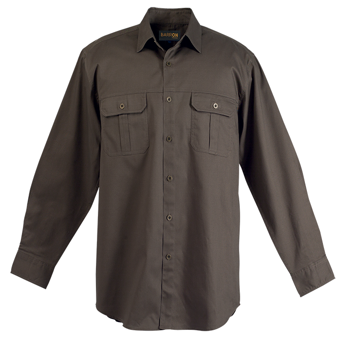 Bush Shirt Long Sleeve Mens