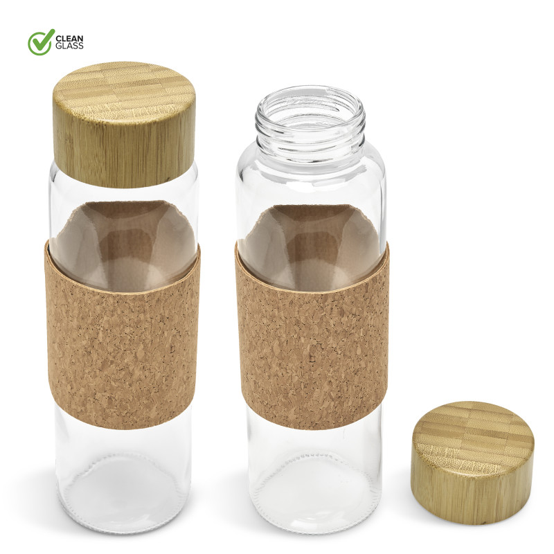 Kooshty Bamboost Glass Water Bottle - 700ml