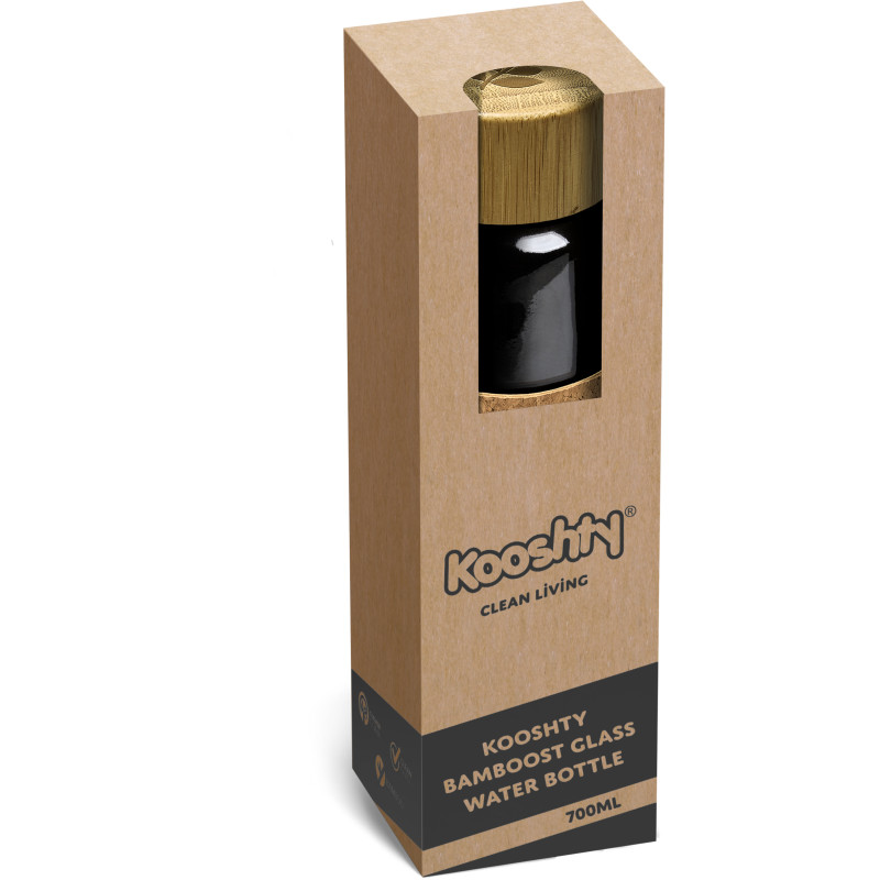 Kooshty Bamboost Glass Water Bottle - 700ml