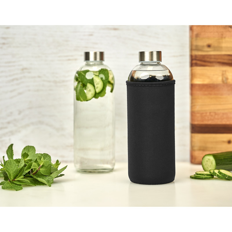 Kooshty Jumbo Glass Water Bottle - 1 Litre