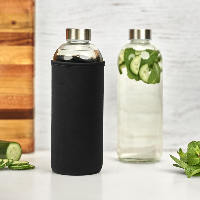 Kooshty Jumbo Glass Water Bottle - 1 Litre