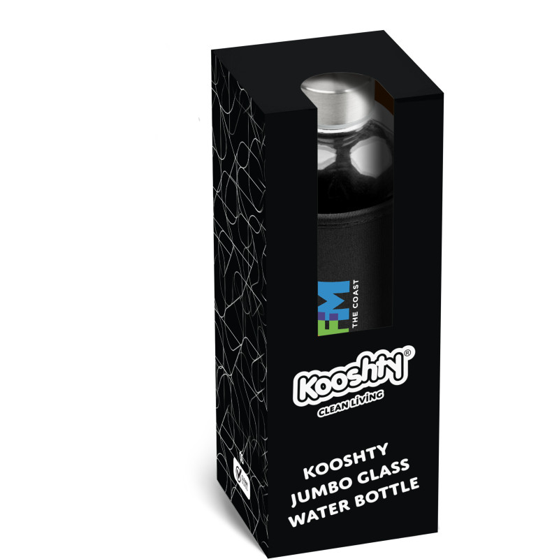 Kooshty Jumbo Glass Water Bottle - 1 Litre