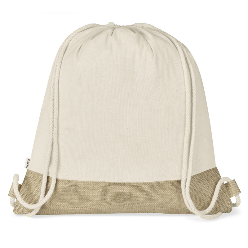 Okiyo Bijin Jute & Cotton Drawstring Bag