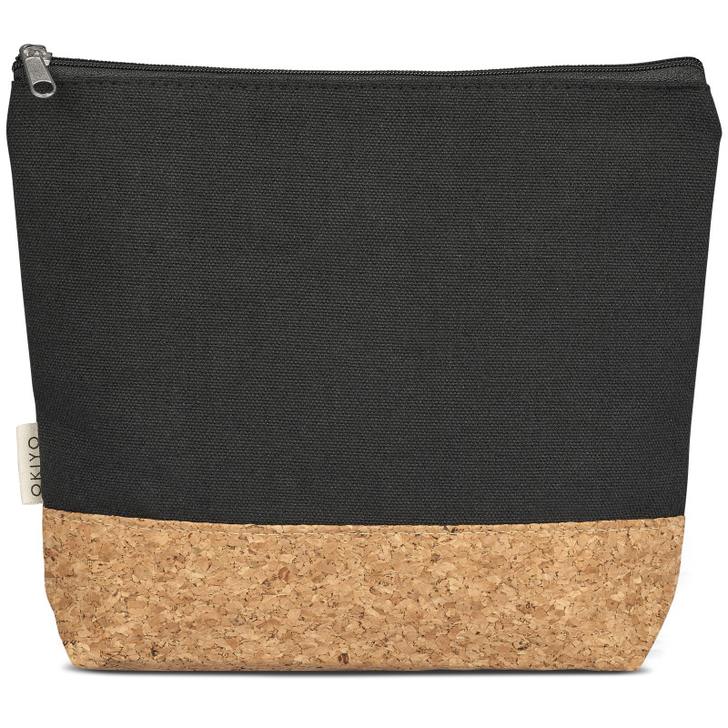 Okiyo Koruku Cork & Cotton Cosmetic Bag