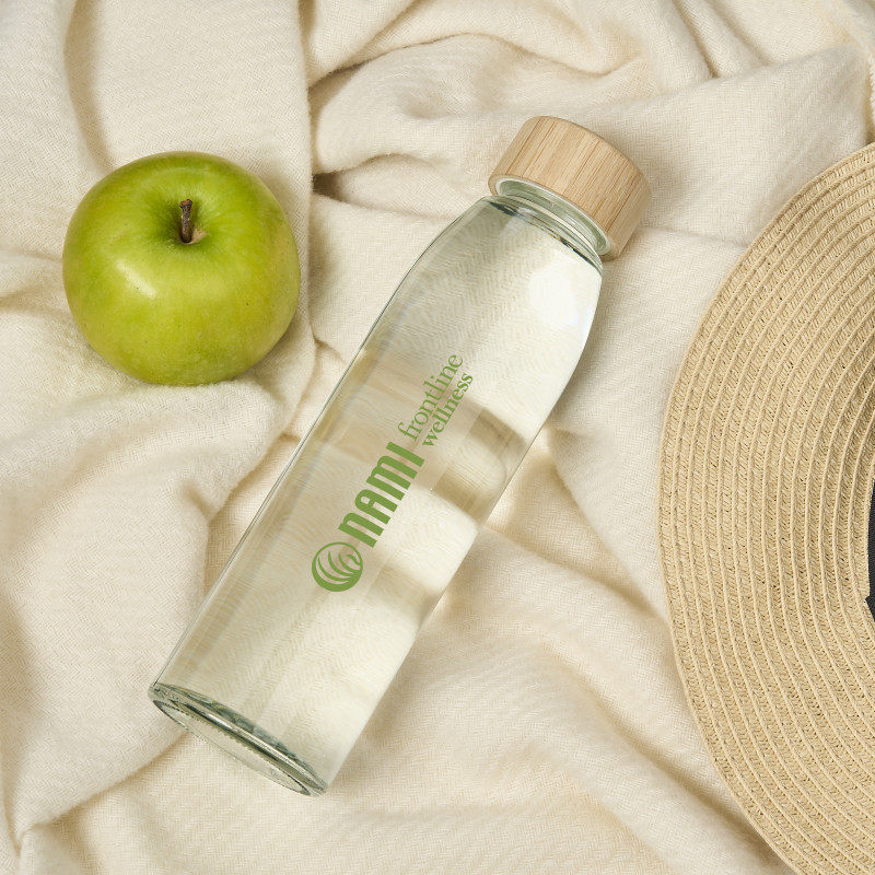 Okiyo Wabi-Sabi Glass Water Bottle - 500ml