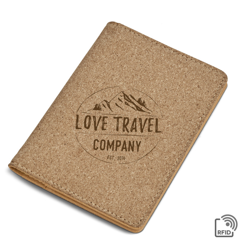Okiyo Bouken Cork Passport Holder