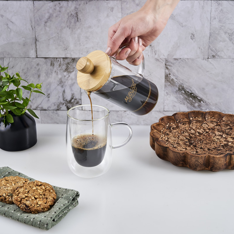 Okiyo Osu Glass Coffee Plunger - 350ml