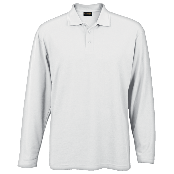 175g Pique Knit Long Sleeve Golfer Mens