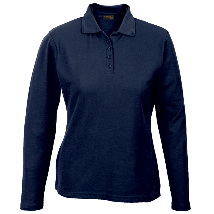 175g Pique Knit Long Sleeve Golfer Ladies