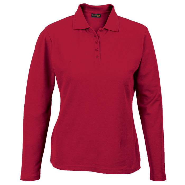 175g Pique Knit Long Sleeve Golfer Ladies