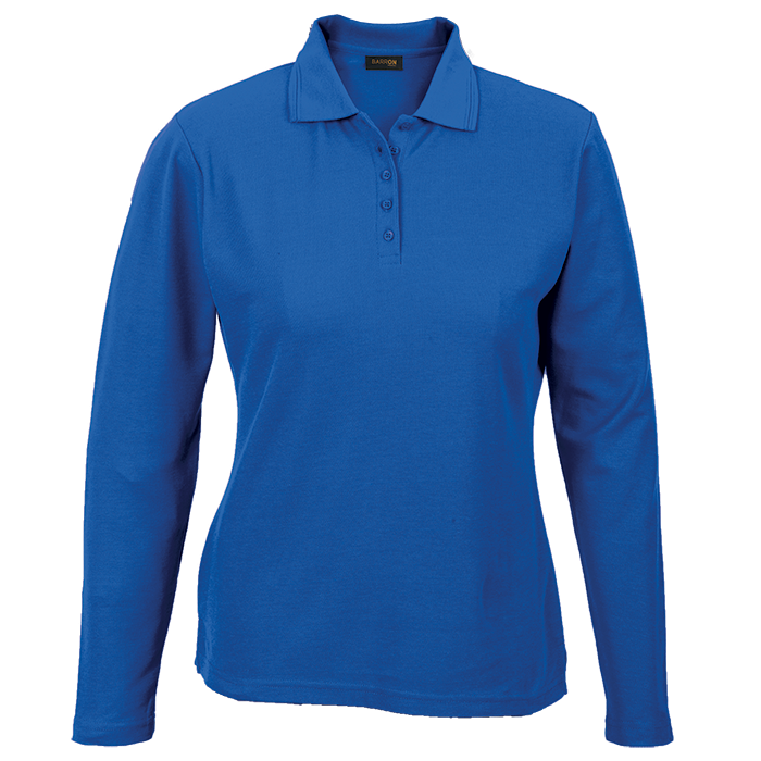 175g Pique Knit Long Sleeve Golfer Ladies