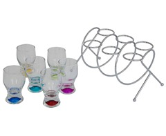 Spiral Stand & Shot Glasses