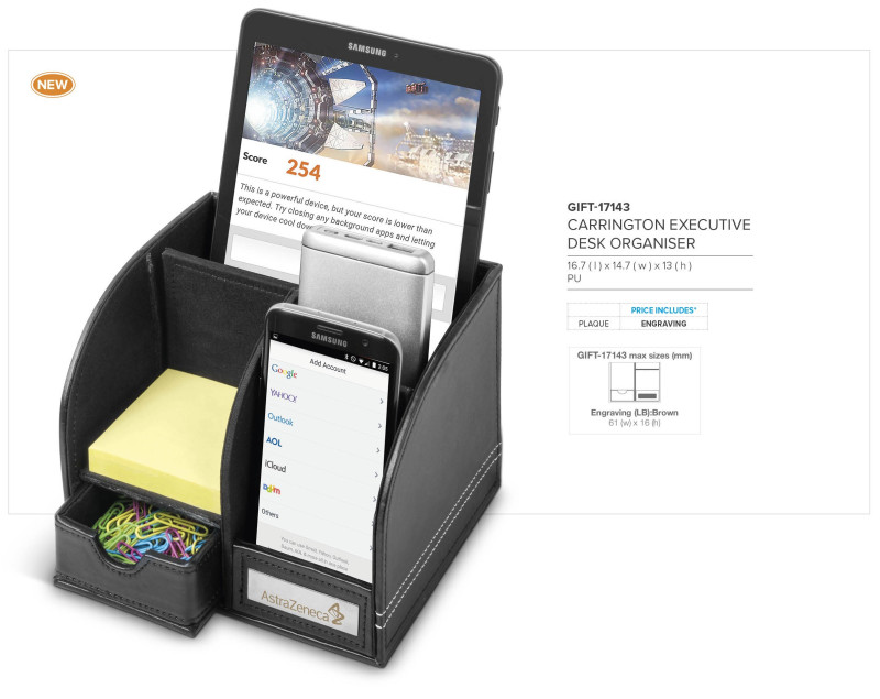 Carrington Executive Desk Organiser
