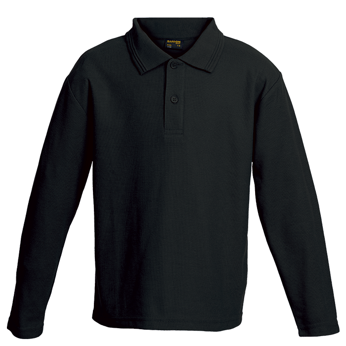 175g Pique Knit Long Sleeve Golfer Kiddies