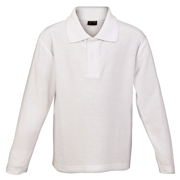 175g Pique Knit Long Sleeve Golfer Kiddies