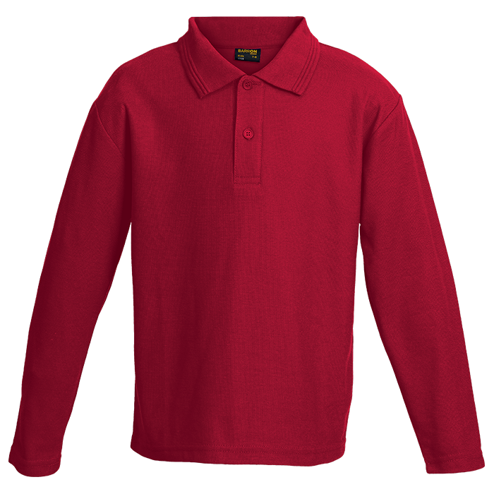 175g Pique Knit Long Sleeve Golfer Kiddies